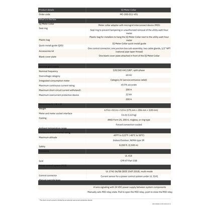 EN-MC-200-011-V01 enphase meter collar​