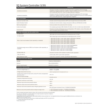 EN-SC200D111C240US01 iq system control​