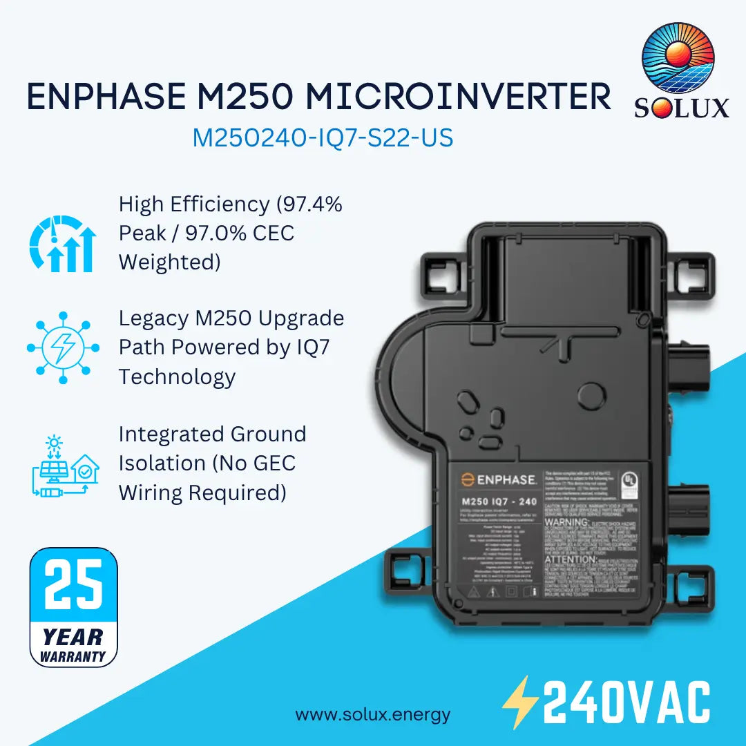 Enphase M250240-IQ7-S22-US M250 Microinverter