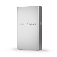 Product Image of B05-CX-0550-O: Sleek, silver Enphase IQ Battery 5P cover shown on a white background.