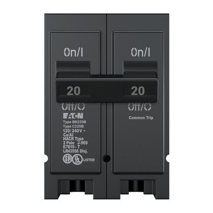 Black electrical circuit breaker with 'On/I' and 'Off/I' labels on a white background