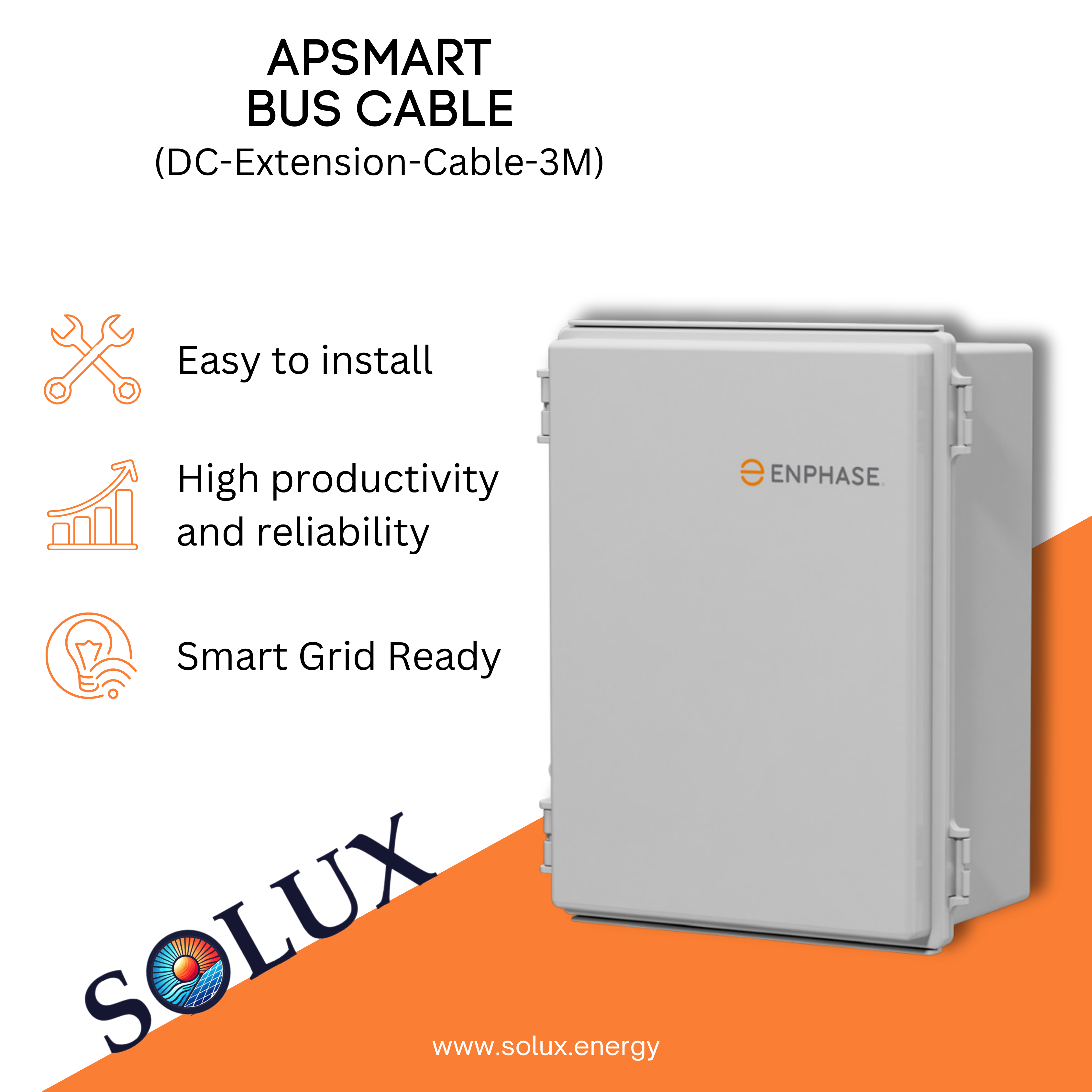 The enphase comms-kit-02 enables reliable communication between your Enphase microinverters and the Envoy monitoring device.