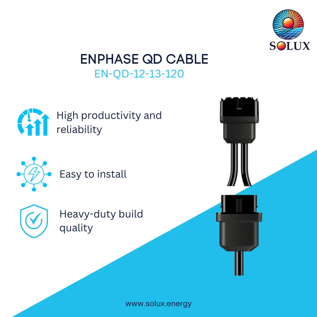 This is an image of Enphase QD Cable 12AWG high productivity and reliability