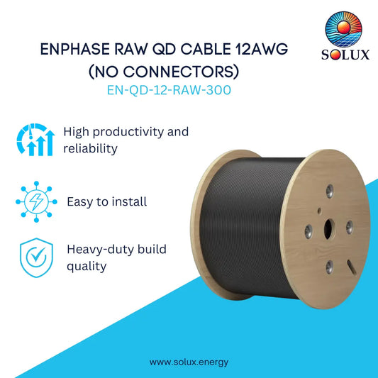 This is an image of Enphase Raw QD cable - no connectors