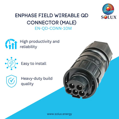 This is an image of Enphase Field  Wireable QD Connector Male
