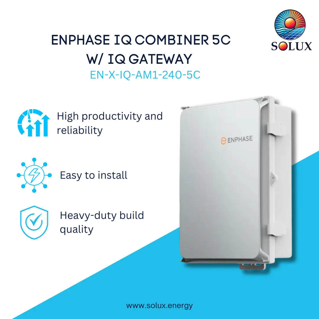 Iq Modem Enphase IQ Combiner 5C w/ PCB and Cellular Modem – Solux, LLC