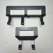 Product Image of ENCHARGE-HNDL-R1: Set of two black Enphase IQ Battery lifting handles on a white background.