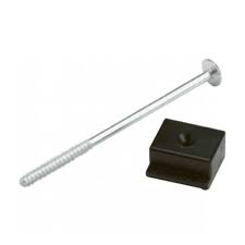 Product Image of EP200G-NA-HD-200A: a long silver screw and a black molded block with a central hole.
