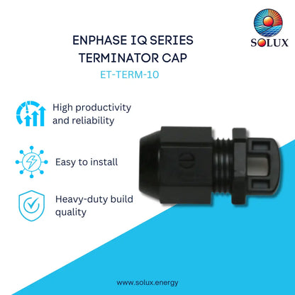 This is an image of Enphase ET-TERM-10 IQ Series Terminator Cap for Unused Q-Cable Ends