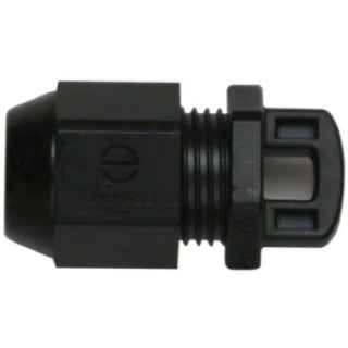 Product Image of ET-TERM-10: A black Enphase IQ Series terminator cap for unused Q-Cable ends on a white background.