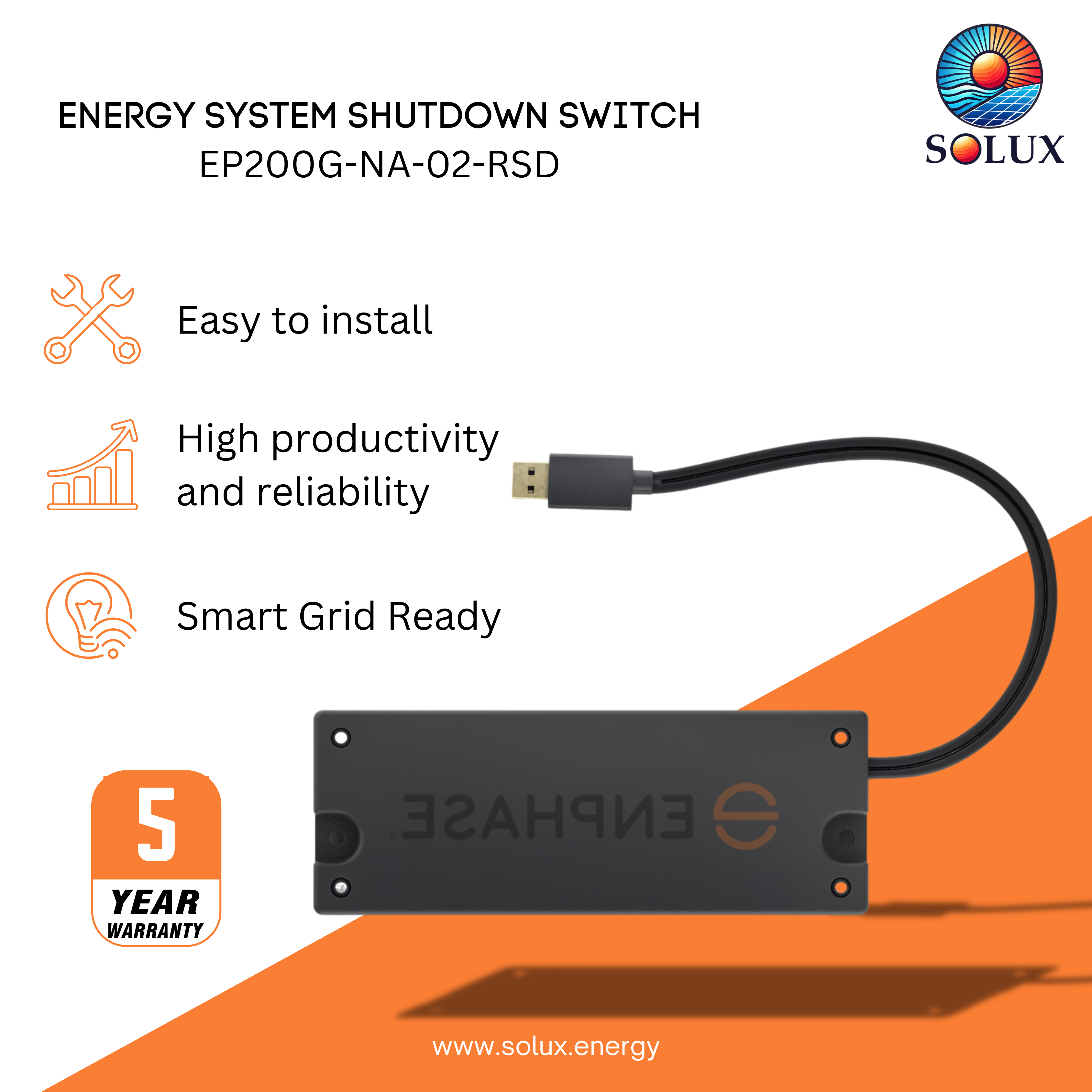 This Enphase Ensemble Communications Kit uses advanced wireless technology for reliable system performance.