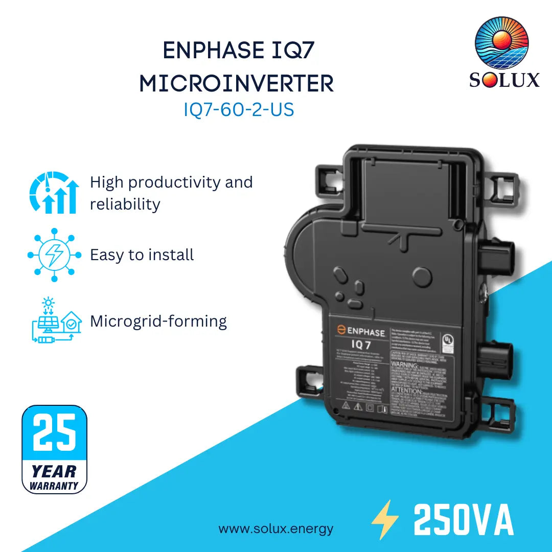 This is an image of Enphase IQ7 250 VA Microinverter for 60 Cells 