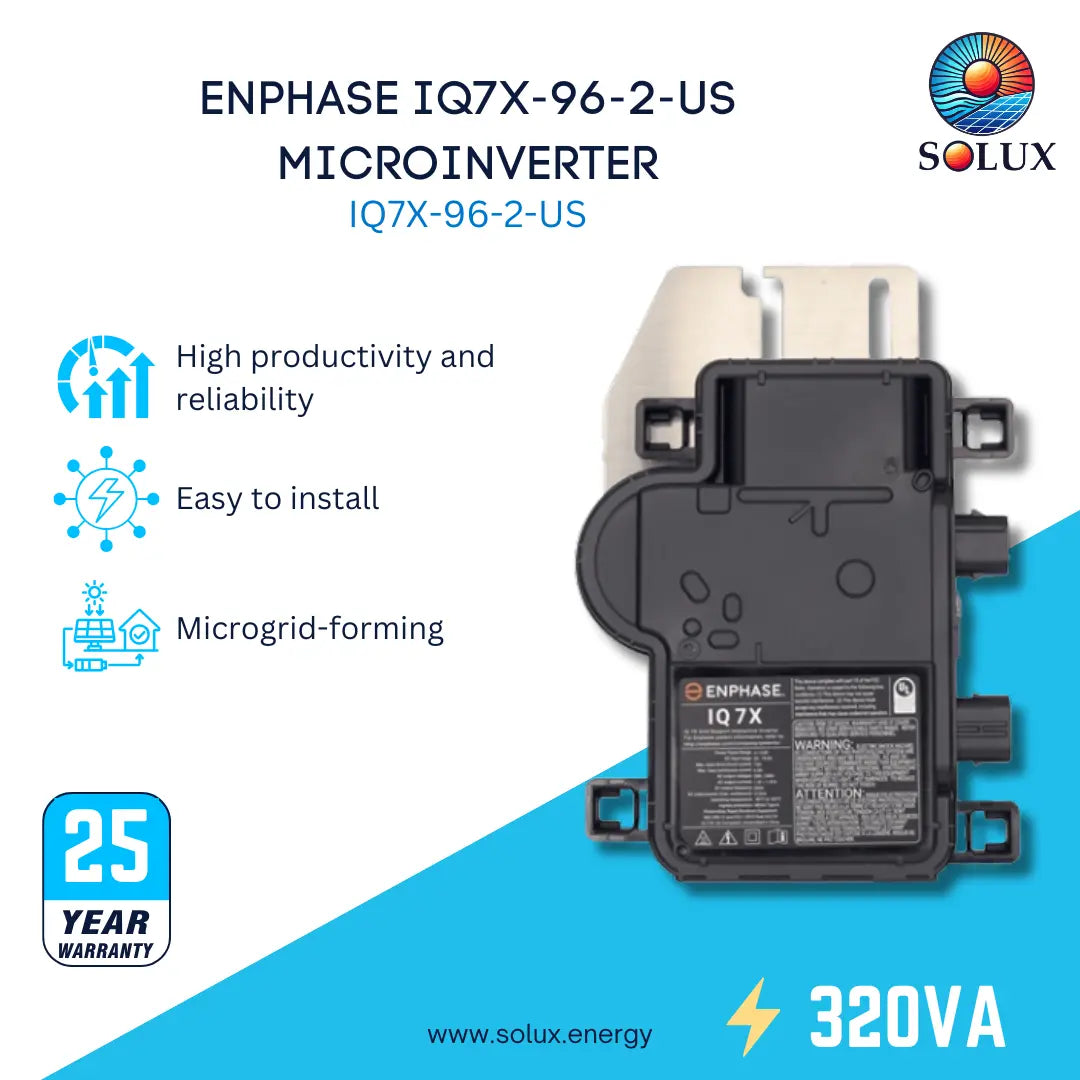 This is an image of Enphase 320VA IQ7X Microinverter