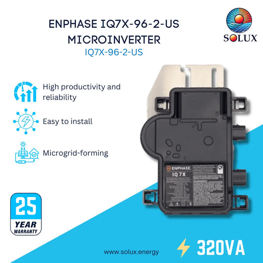 This is an image of Enphase 320VA IQ7X Microinverter