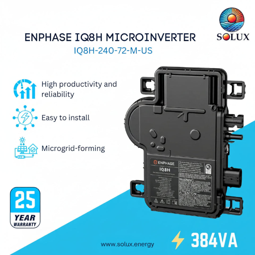 This is an image of Enphase (IQ8H-240-72-M-US) Microinverter 384VA