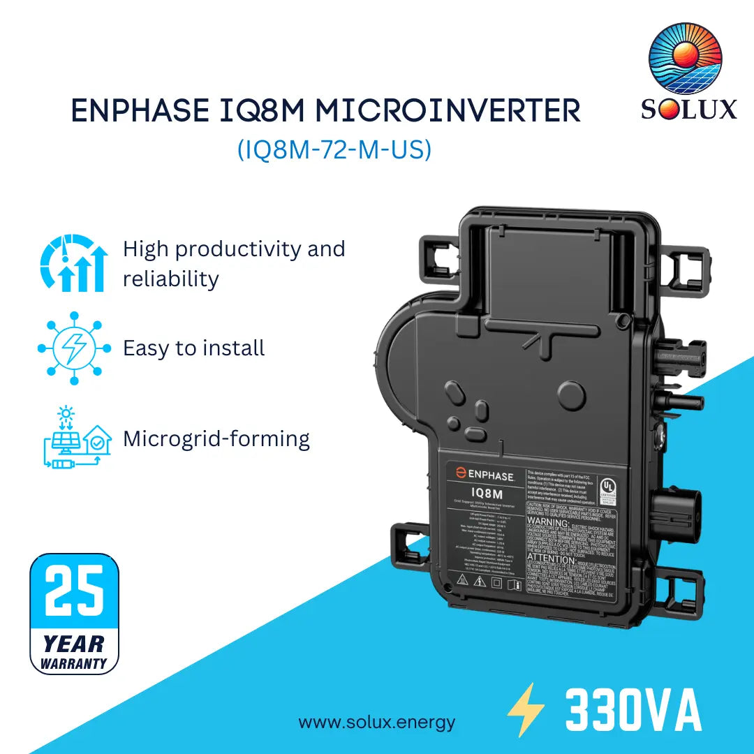 This is an image of 330VA Enphase IQ8M Microinverter