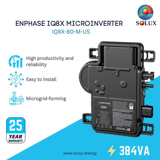 This is an image of (IQ8X-80-M-US) Enphase IQ8X Microinverter 384VA