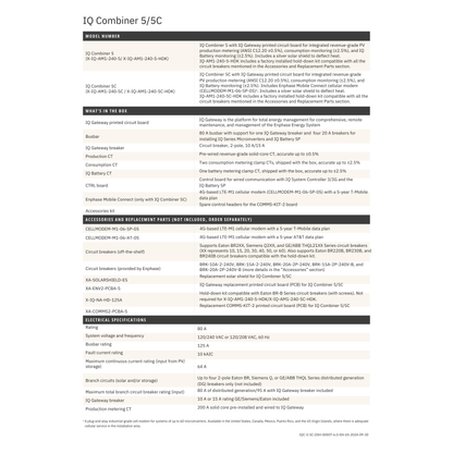 X-IQ-AM1-240-5C-enphase iq combiner 5c