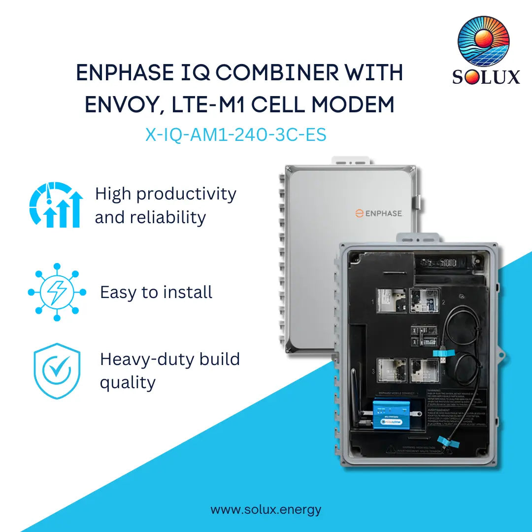 This is an image of Enphase X-IQ-AM1-240-3C-ES IQ Combiner with Envoy, LTE-M1 Cell Modem