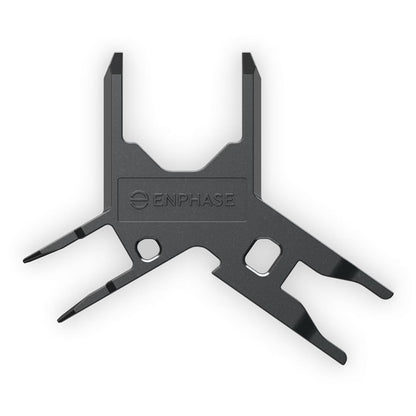 A black metal multi-tool key or tool accessory with the ENPHASE brand name embossed on the center, shown on a clean white background.