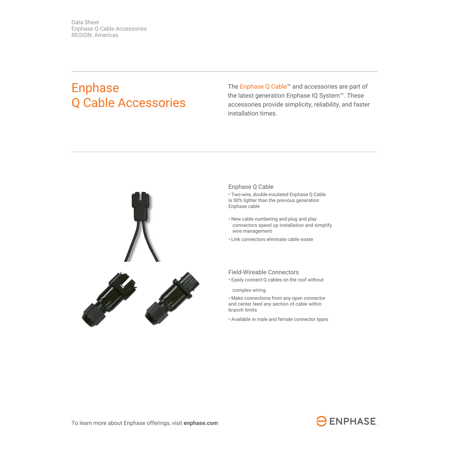 Q-12-10-240 Enphase Q Cable Specs