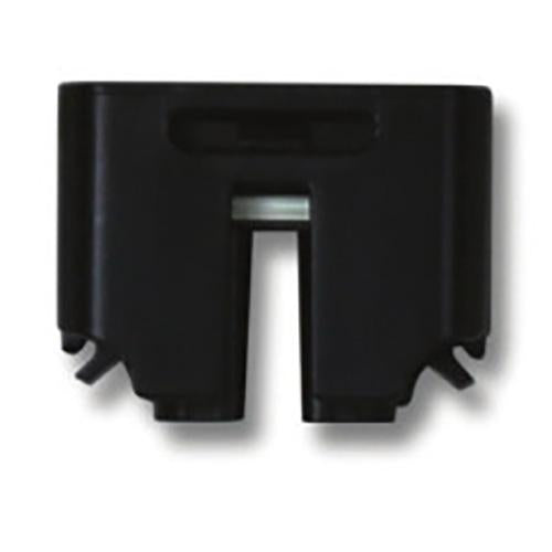 Product Image of Q-BA-CAP-01, an Enphase black male sealing cap for unused branch aggregator ports on a white background.