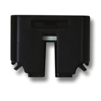 Product Image of Q-BA-CAP-01, an Enphase black male sealing cap for unused branch aggregator ports on a white background.