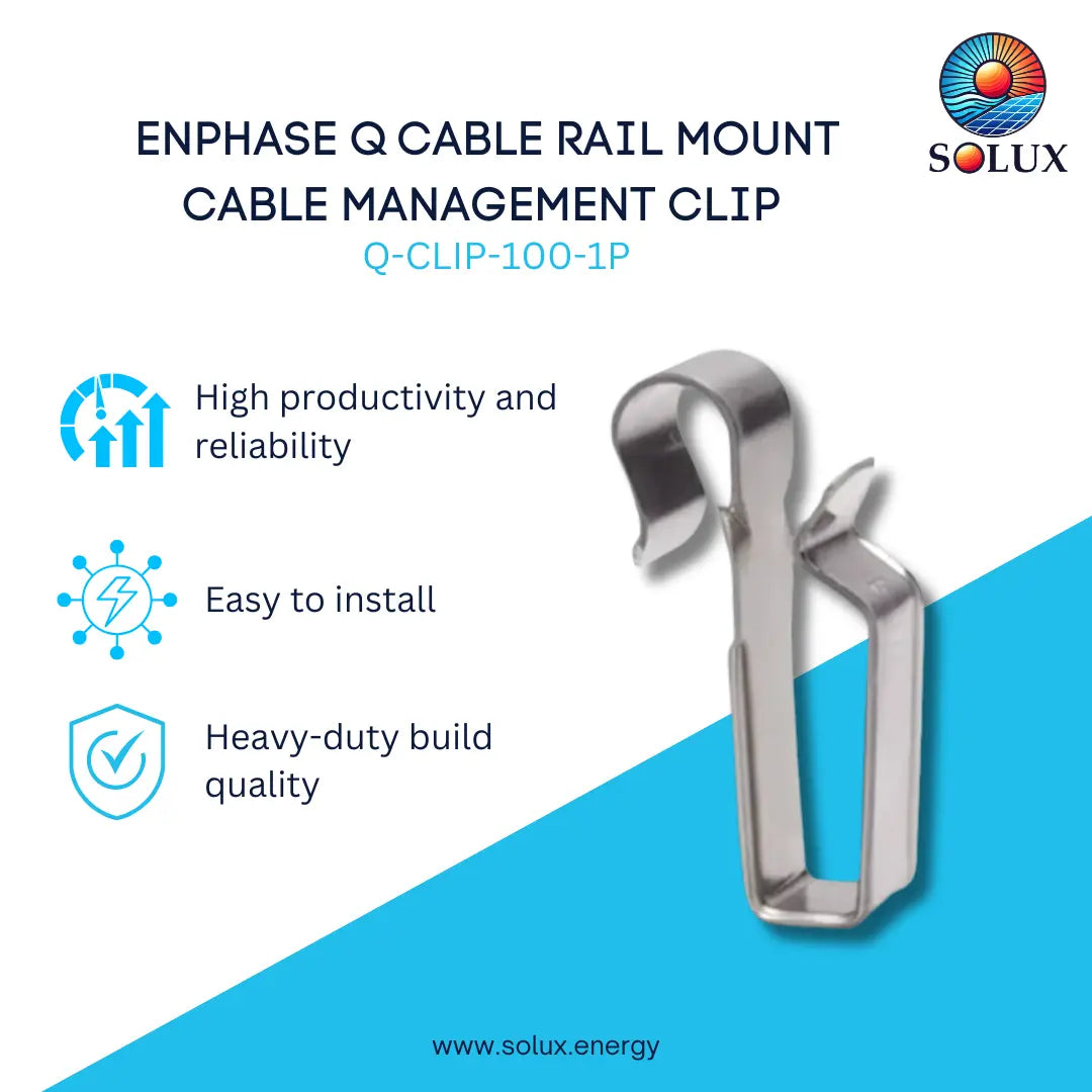This is an image of Enphase Cable Rail Mount Cable Management Clip