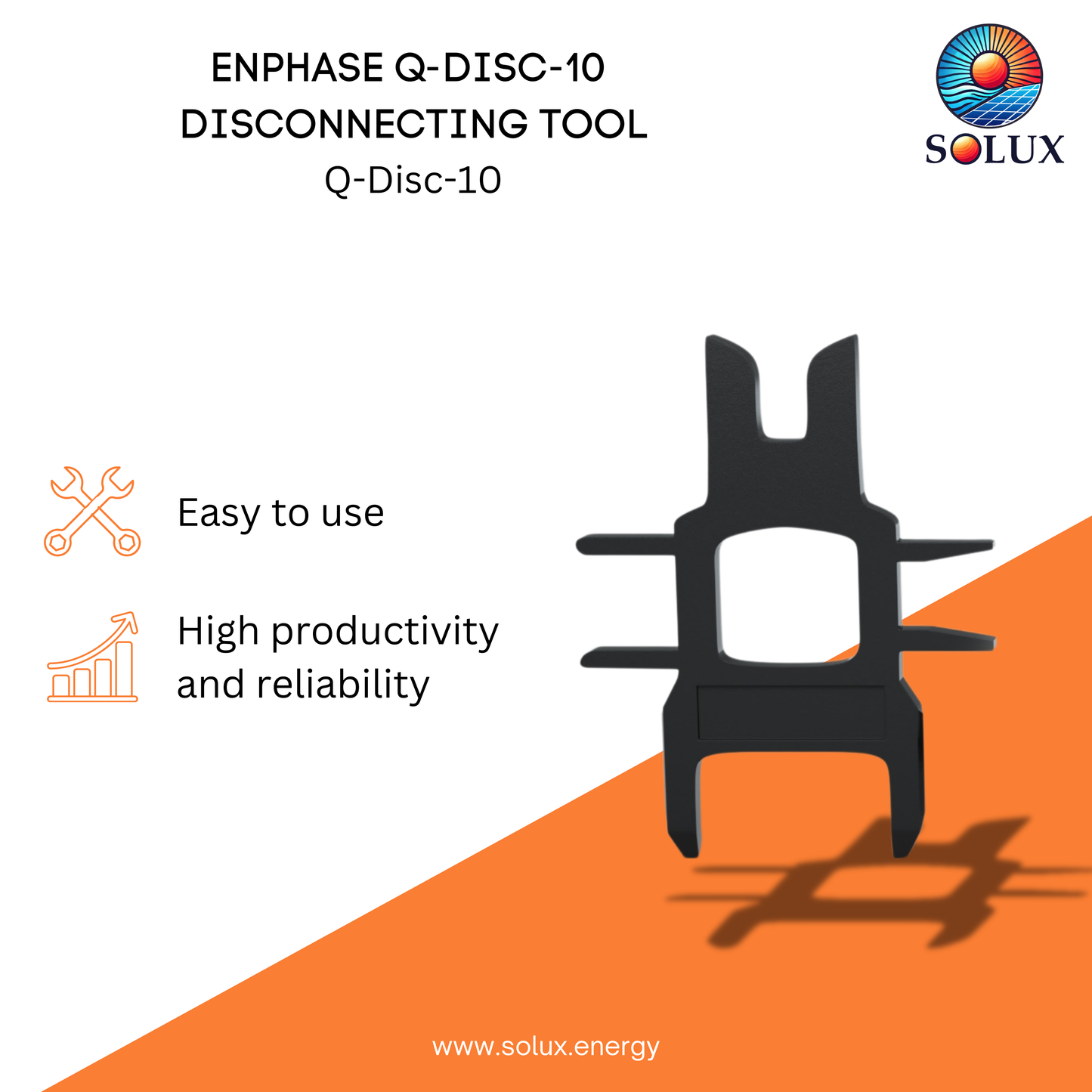 Enphase Q-DISC-10 Disconnecting Tool for Enphase Q Cable connectors.