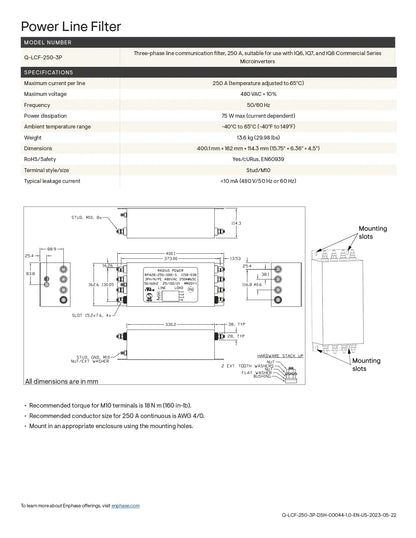 Q-LCF-250-3P line filter