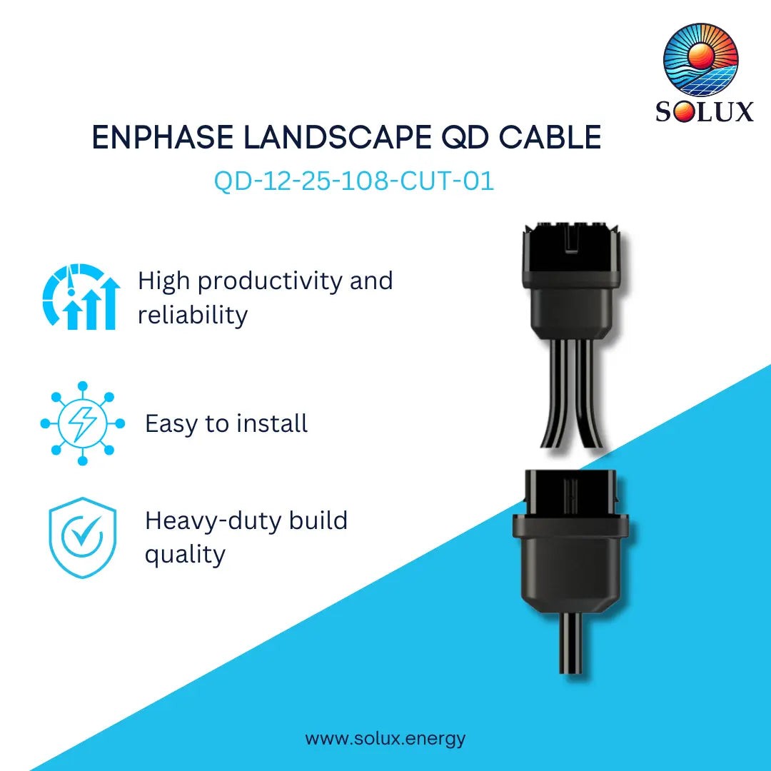 This is an image of Enphase Landscape QD Cable cut to length QD-12-25-108-CUT-01 
