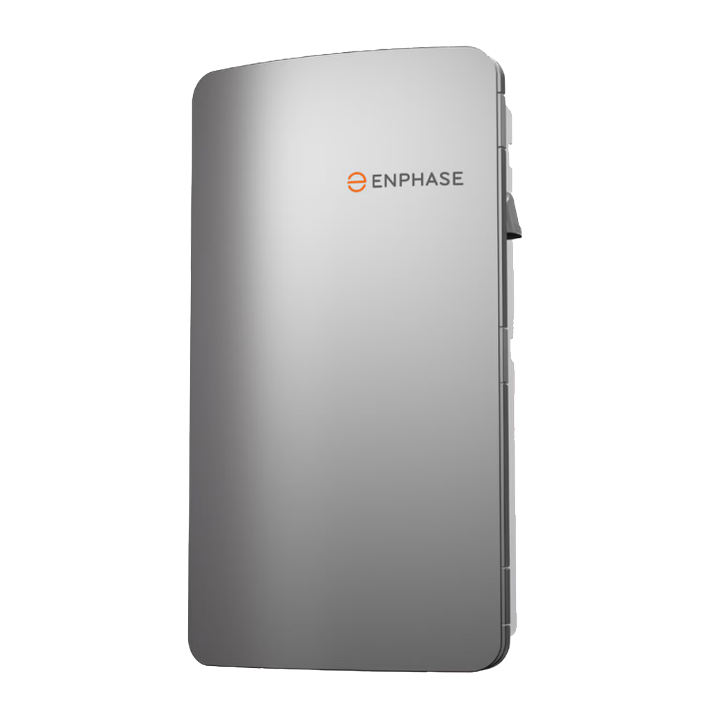 Product image of enphase iq system controller 3m in silver power station with Enphase logo on a white background