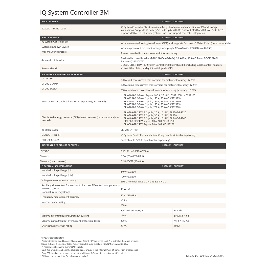 EN-SC200D111CMC1US01 power control system​