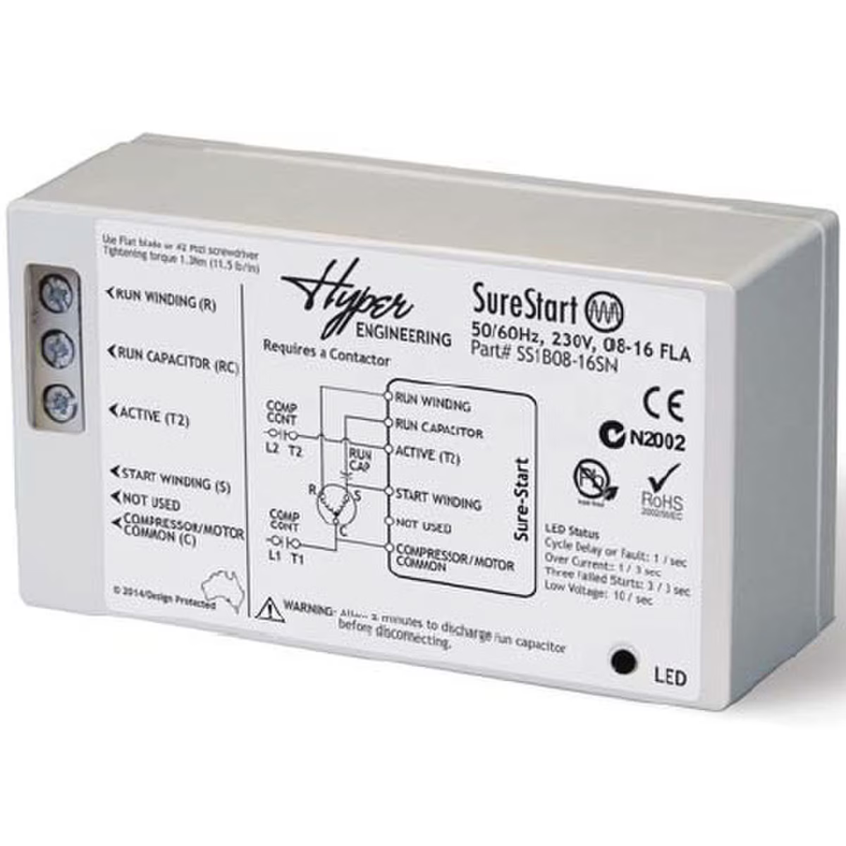 Product Image of CELLMODEM-07-INT-05, an Enphase soft starter for HVAC loads on a white background.
