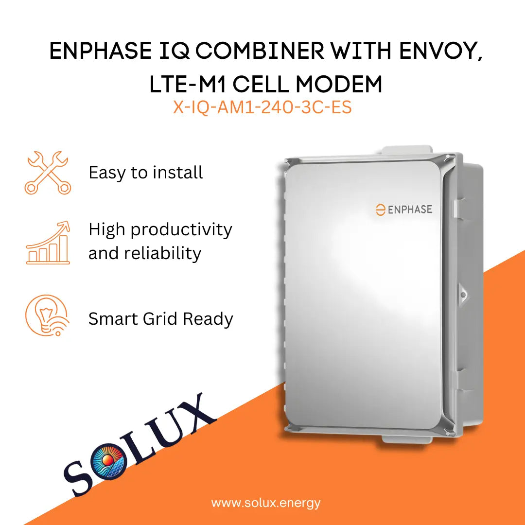 Enphase IQ Envoy Combiner Box with Envoy graphic: Easy to install, reliable, and Smart Grid Ready.