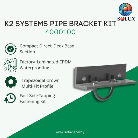 K2 Systems 4000100 1.5 inches Pipe Bracket Kit