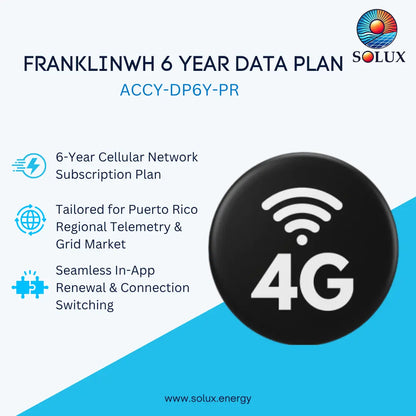 FranklinWH ACCY-DP6Y-PR 6 Year 4G Data Plan for Puerto Rico Market