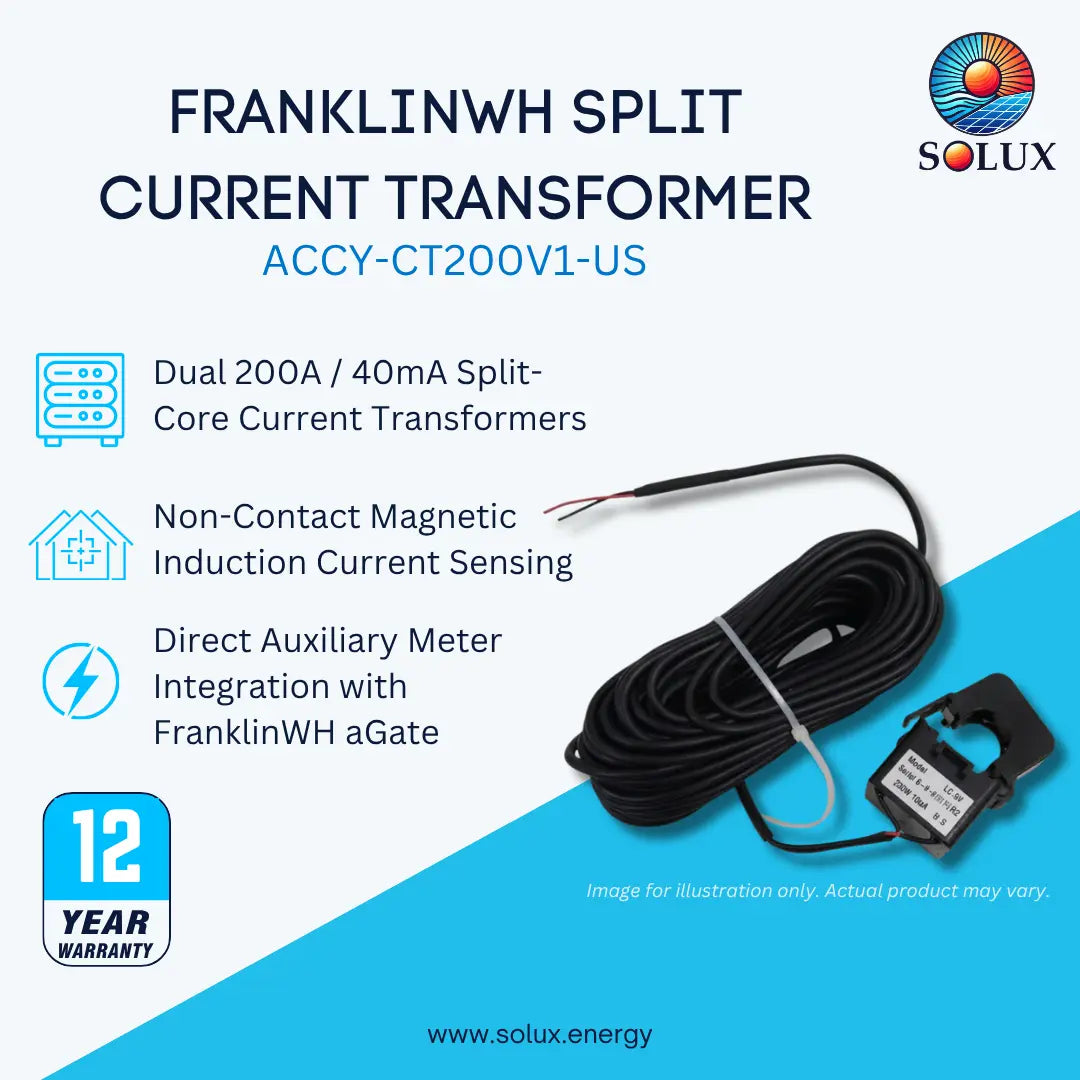 FranklinWH ACCY-CT200V1-US aGate Split Current Transformer Aux Connector