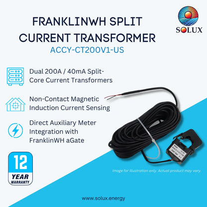 FranklinWH ACCY-CT200V1-US aGate Split Current Transformer Aux Connector