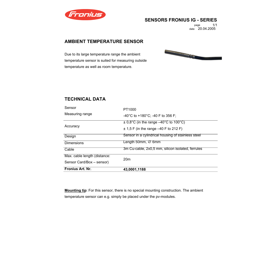 4300011188 air ambient temperature 