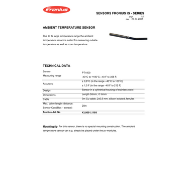 4300011188 air ambient temperature 