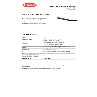 4300011188 air ambient temperature 