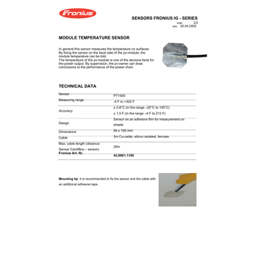 4300011190 temperature monitoring system