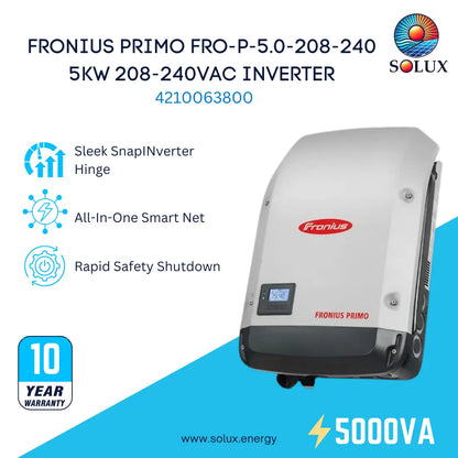 This is an image of Fronius Primo 5kW 208-240VAC Inverter