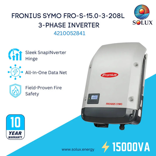 This is an image of Fronius Symo 3 phase Inverter 4210052841