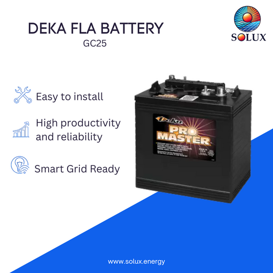 MK Deka GC25 6VDC Flooded Lead-Acid Battery