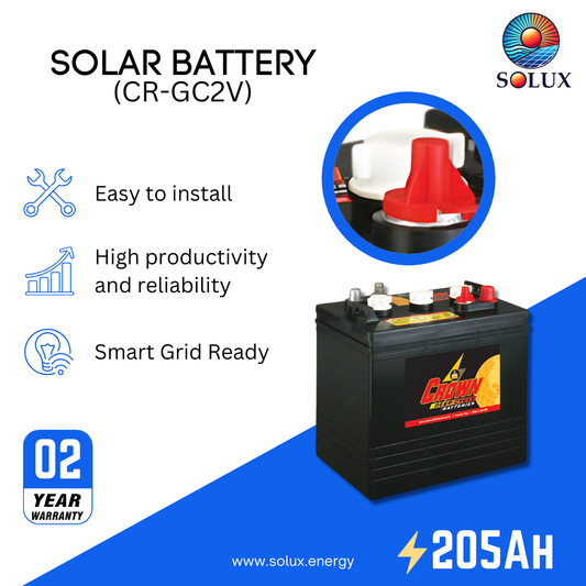 This is an image of GC2 CR-205 6 volt 205Ah Golf Cart Batteries