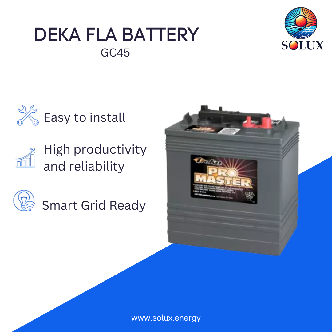 MK Deka GC45 6VDC Flooded Lead-Acid Battery