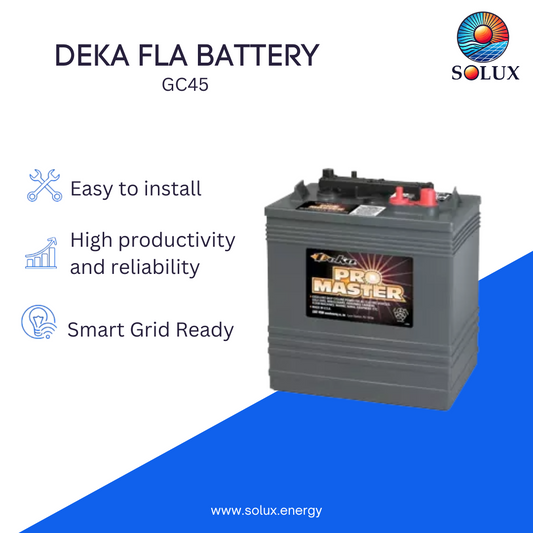 MK Deka GC45 6VDC Flooded Lead-Acid Battery