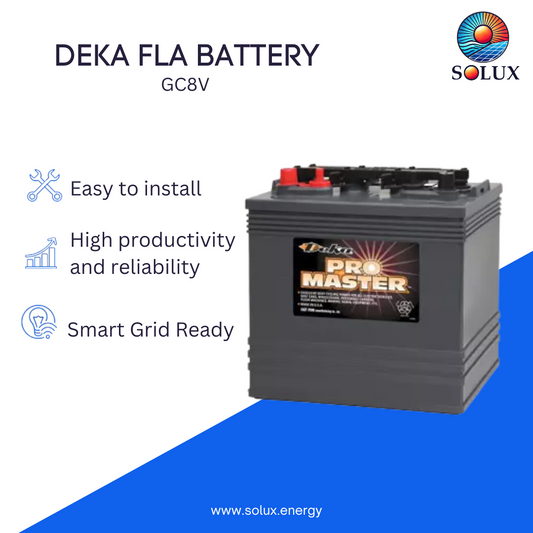 MK Deka GC8V 8VDC Flooded Lead-Acid Battery